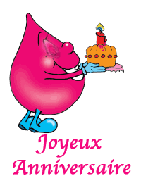 Gif animé joyeux anniversaire goutte